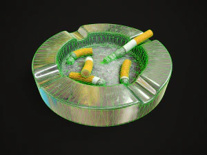 Metal ashtray 3D Model
