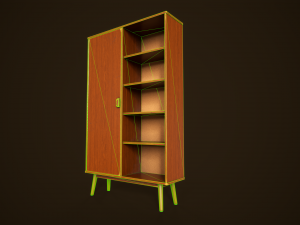 Retro furniture set 3D Model