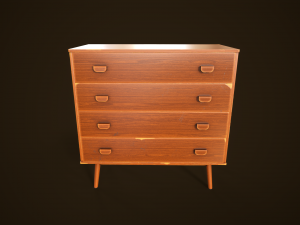 Retro furniture set 3D Model