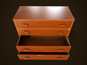 Retro furniture set 3D Model