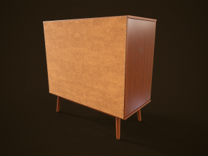 Retro furniture set 3D Model