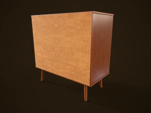 Retro furniture set 3D Model