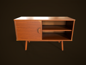 Retro furniture set 3D Model