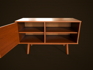 Retro furniture set 3D Model