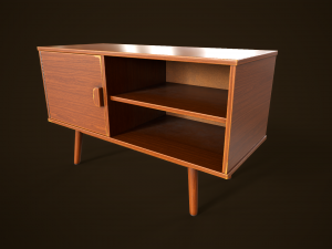 Retro furniture set 3D Model