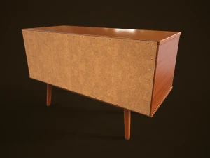 Retro furniture set 3D Model
