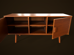 Retro furniture set 3D Model