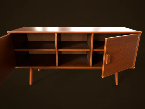 Retro furniture set 3D Model