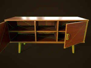 Retro furniture set 3D Model