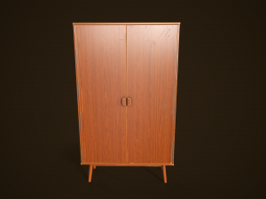Retro furniture set 3D Model