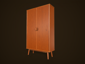 Retro furniture set 3D Model