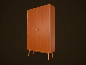 Retro furniture set 3D Model