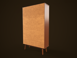 Retro furniture set 3D Model