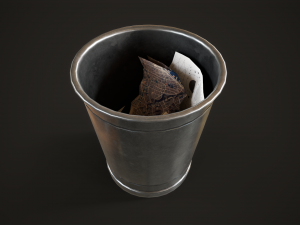 Trash bins 70s Model 3D