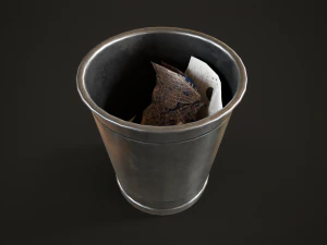 Trash bins 70s 3D Model