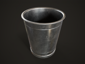 Trash bins 70s Model 3D