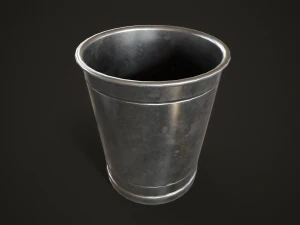 Trash bins 70s 3D Model