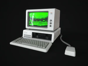 Retro Computer 80s 3D Model