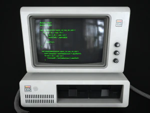 Retro Computer 80s 3D Model