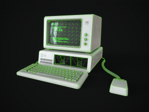 Retro Computer 80s 3D मॉडल