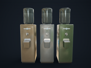 Old water cooler 3D Model