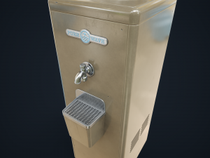 Old water cooler 3D Model