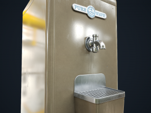 Old water cooler 3D Model