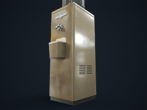 Old water cooler 3D Model