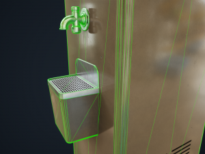 Old water cooler 3D Model