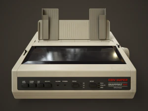 Old printer 3D Model