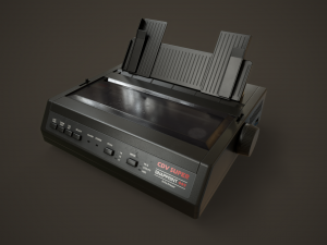 Old printer 3Dモデル