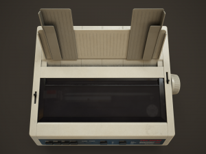 Old printer 3Dモデル