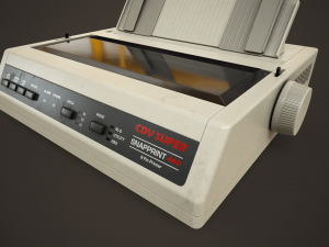 Old printer 3Dモデル