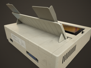 Old printer 3Dモデル