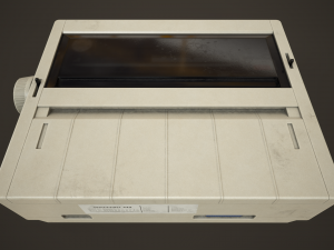 Old printer 3Dモデル