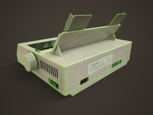 Old printer 3Dモデル