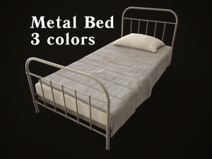 Old metal Bed Model 3D