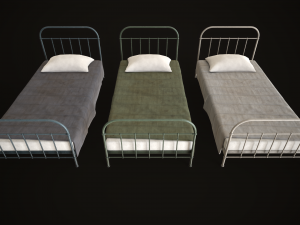 Old metal Bed Model 3D
