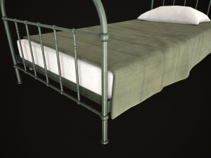 Old metal Bed Model 3D