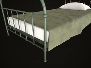 Old metal Bed 3D Model