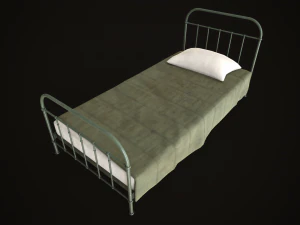 Old metal Bed 3D Model