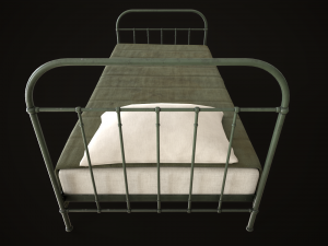 Old metal Bed Model 3D