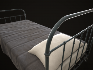 Old metal Bed Model 3D