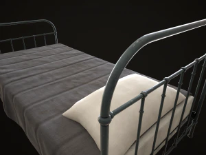 Old metal Bed 3D Model