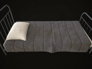 Old metal Bed 3D Model