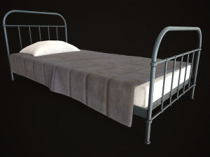 Old metal Bed Model 3D