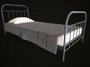 Old metal Bed 3D Model