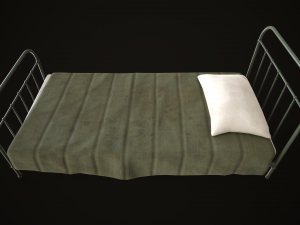 Old metal Bed Model 3D