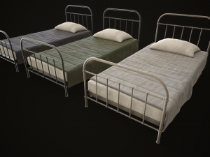 Old metal Bed Model 3D