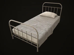 Old metal Bed 3D Model